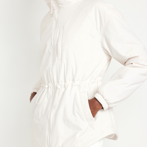 NWT OLD NAVY Cinched-Waist Jacket COLOR SEA SALT - Picture 5 of 7